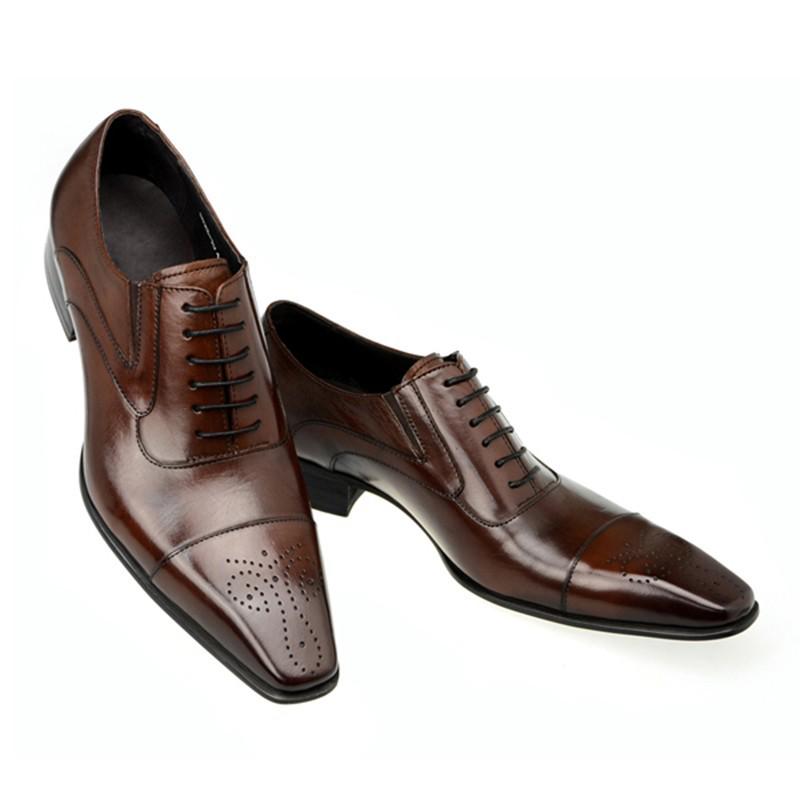 Mode 88 Mann Business Männliche Schuhe Mode Herren Hochzeitskleid Formelle Schuhe Leder Luxus Herren Büro Soziale Männliche Partyschuhe 38 braun