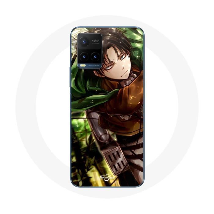 Coque pour Vivo Y21s 2021 / Y21 2021 Attaque des Titans Levi Ackerman