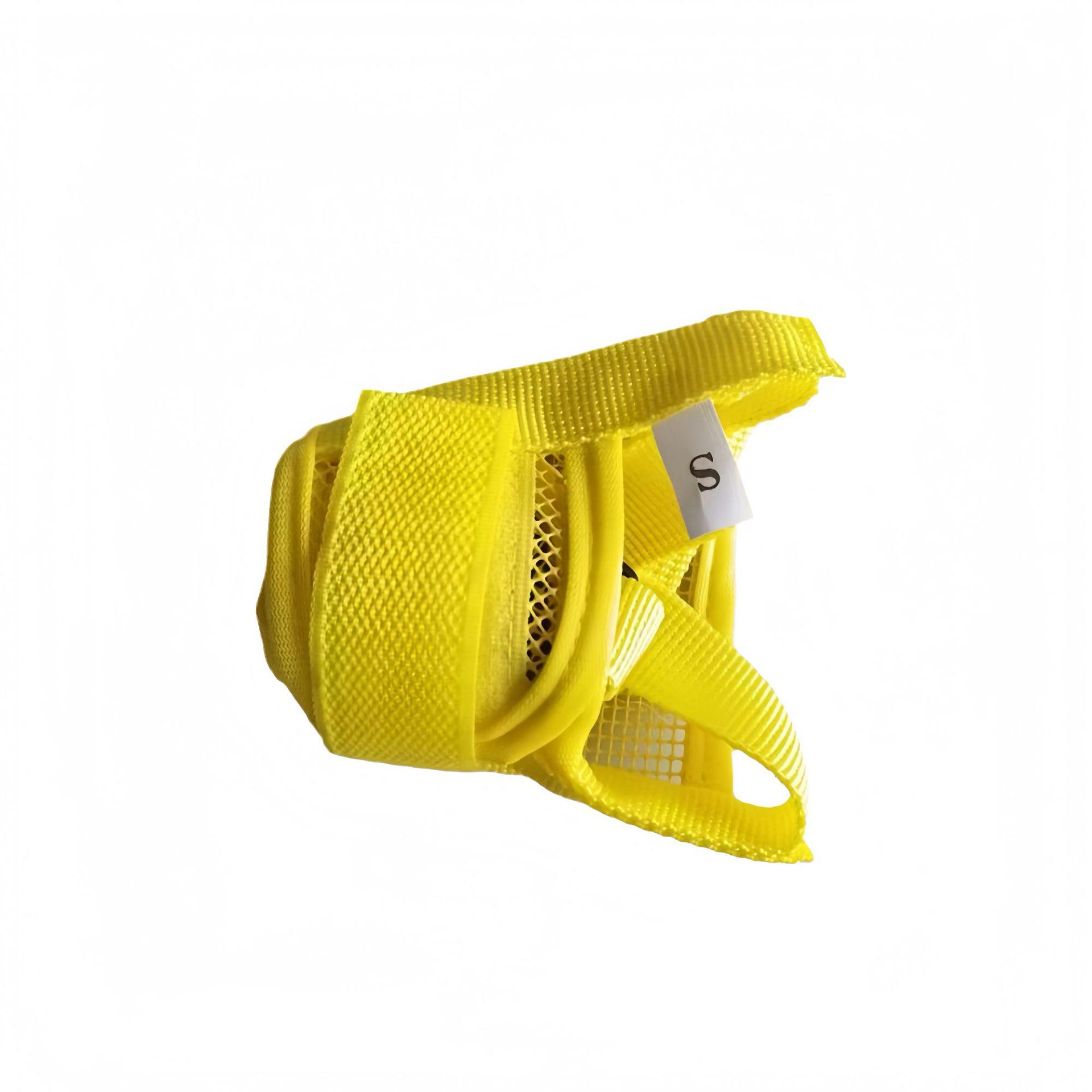 Beiß- und Bellschutz Maulkorb für Hunde - Trinkfreundlich, Anti-Unordnung Design für mittelgroße/kleine Hunde XL - Snout 20-26cm, 40-60 lbs gelb