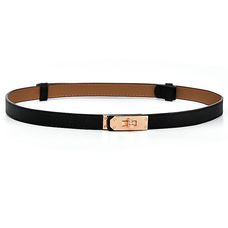 Alle-Spiel Retro Taille Dekorationen frauen Dünnen Gürtel frauen Südkorea Mode Gürtel Dünnen Gürtel frauen mit Kleid Dekoration schwarz