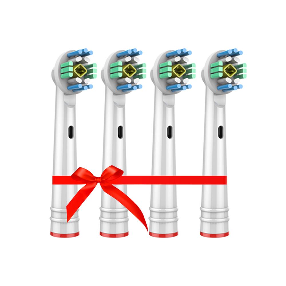 4-teilige Ersatz-Zahnbürstenköpfe, kompatibel mit Oral-B Braun Professional Electric Toothbrush Heads, Bürstenköpfen