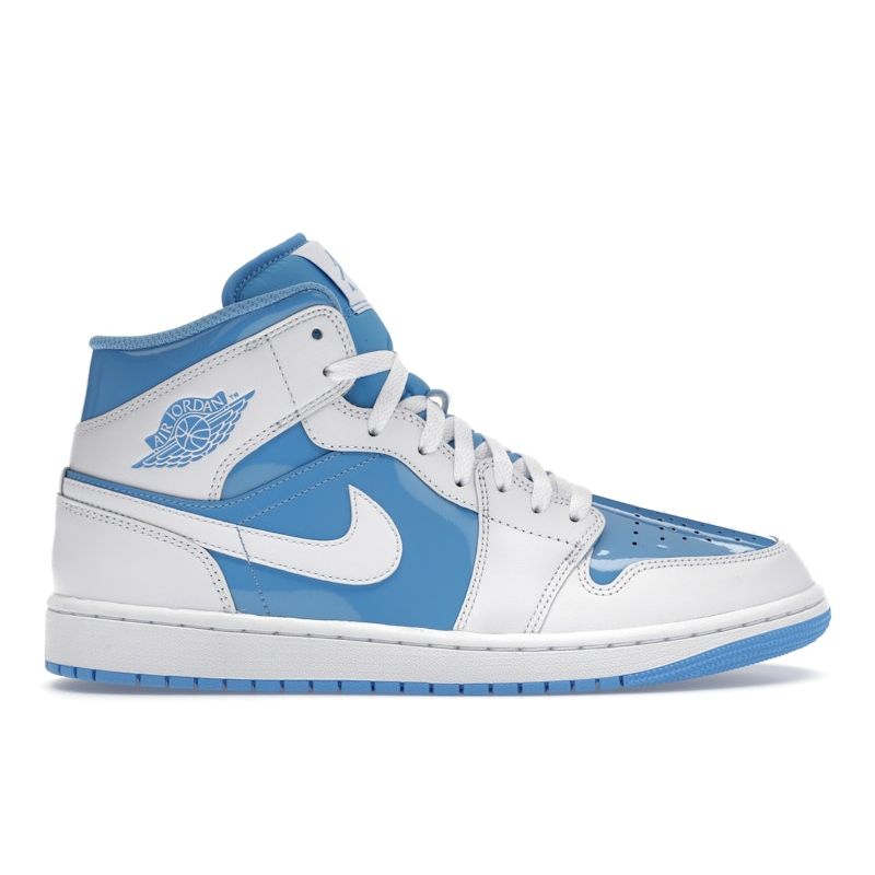 Air Jordan 1 Mid Legend Blue Unisex-Sneaker Weiß FZ2142-114 43