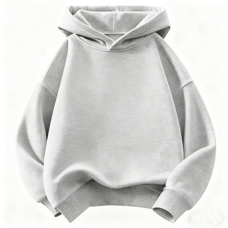 2026 Neuankunft Kinder Mode Kinder Junge Kapuzenpullover Mädchen Freizeit Kapuzenpullover Sweatshirt Kinder Unifarbene Kapuzenpullover Sweatshirt 140 white