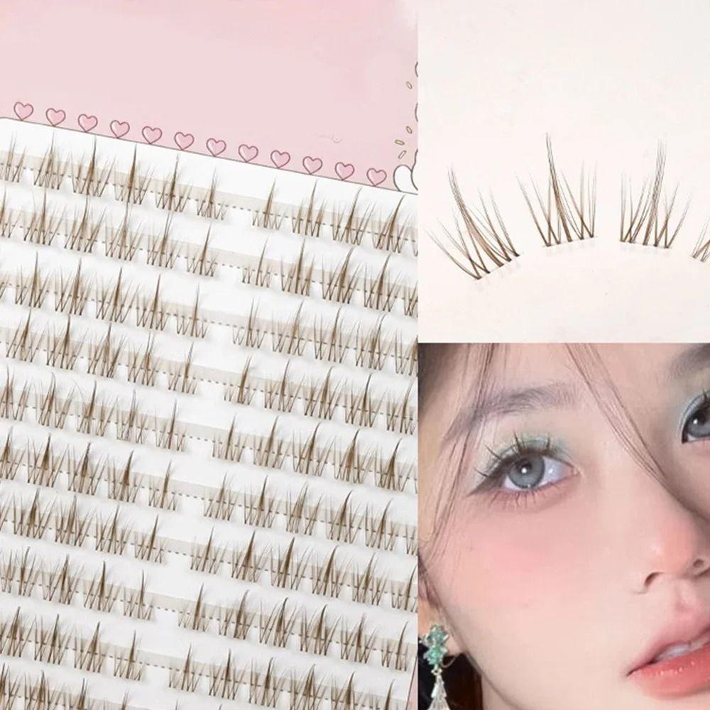 Mode Rein Karamellbraun Wimpern Natürliche Nerz Wimpern DIY Sonnenblume Falsche Wimpern Damen A box
