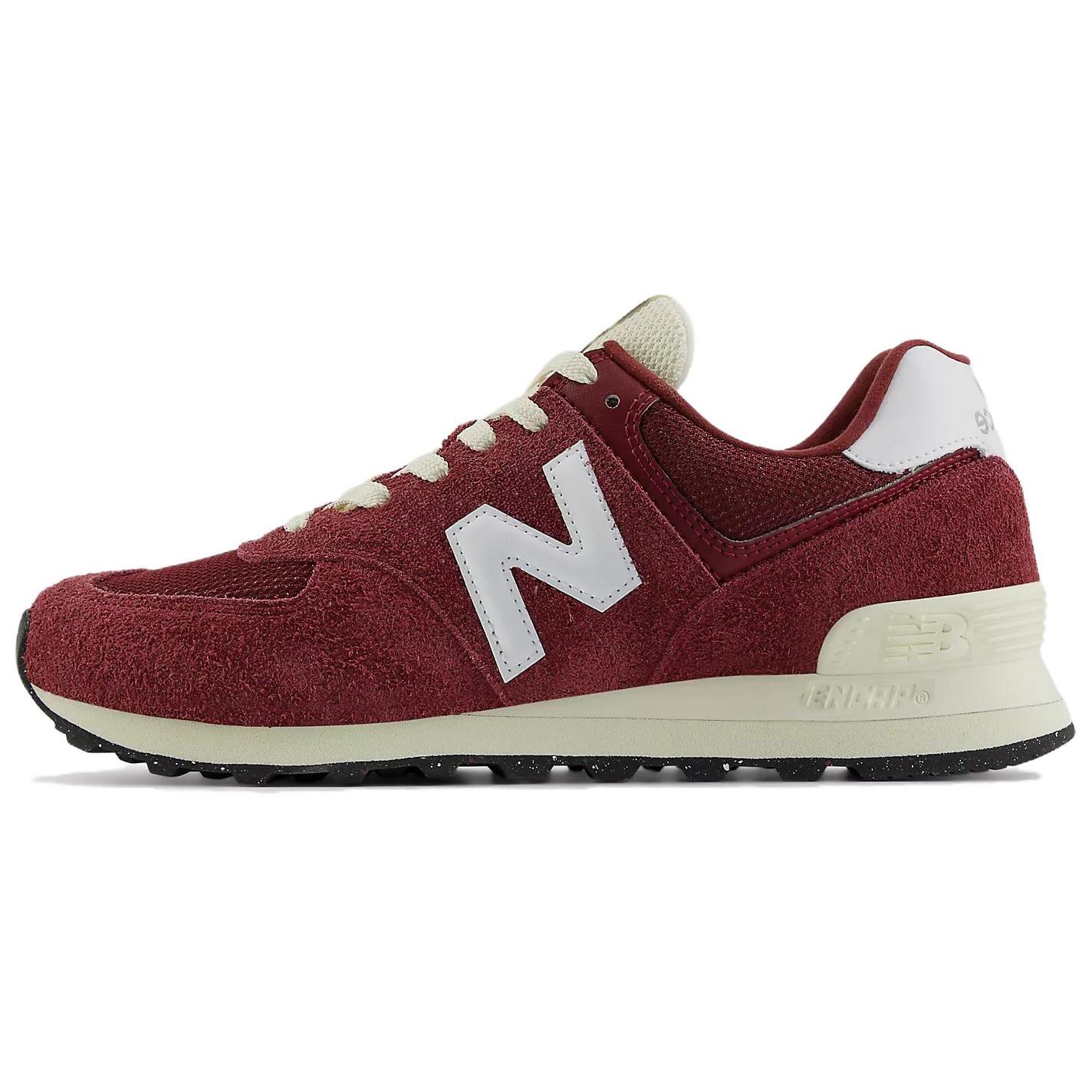 New Balance 574 Classic Crimson Unisex Sneaker Rot Weiß Angora U574RBK 36