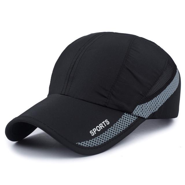 [NORTHWOOD] Sommermütze Herren Sport Baseballmütze Damen Sonnenmütze Atmungsaktive Papamütze Sport Snapback Cap 56-60cm schwarz