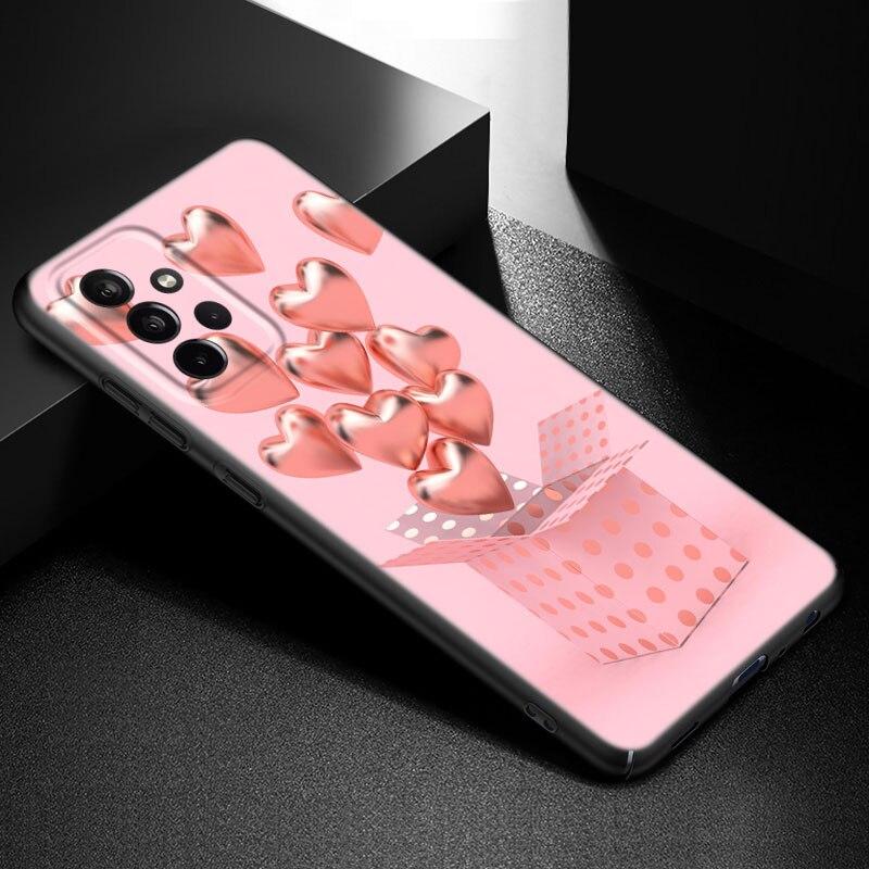 Liebe Rose Gold Stil Telefon Fall Für Samsung Galaxy A21 A30 A50 A52 S A13 A22 A32 A33 A53 A73 5G A11 A12 A31 A51 A70 A71 A72 Samsung A71