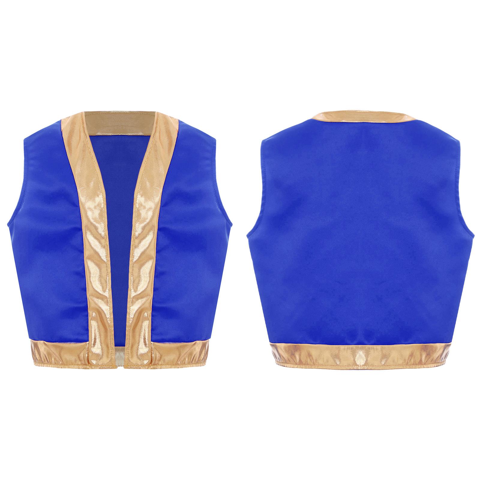 Kinder Mädchen Jungen Spiel Charakter Cosplay Kostüm Rollenspiel Kostüm Lose Weste Halloween Dress Up Kostüm 11-12 Years königsblau