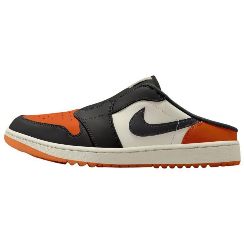 Jordan Air Jordan 1 Herren Low-Top Golfschuhe Schwarz Weiß FJ1214-800 42 black