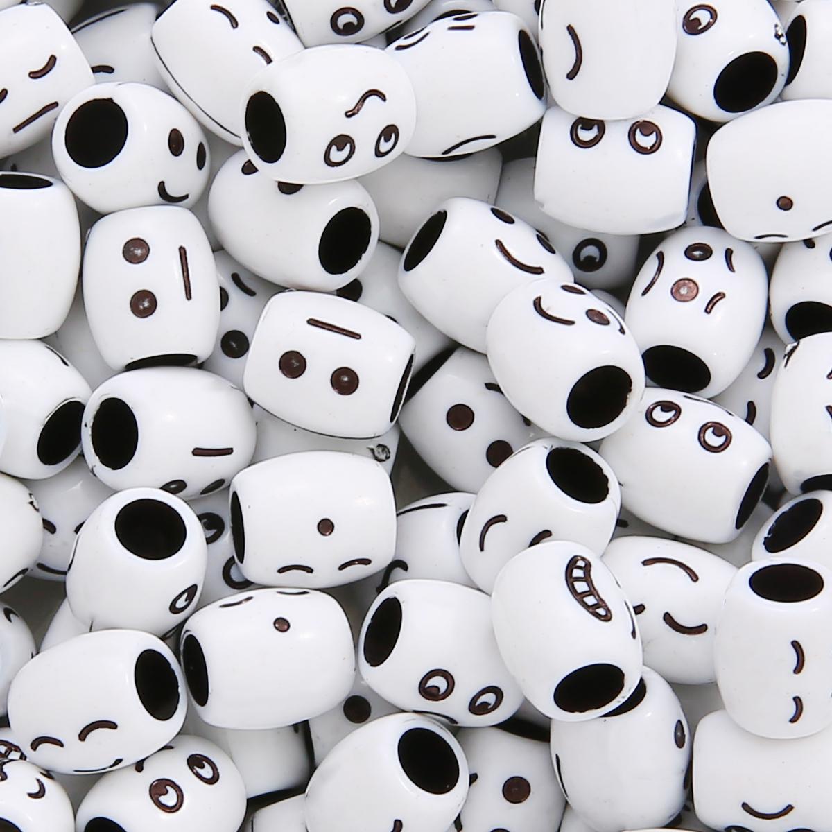 30 Stück Acryl-Eimerperlen für DIY-Halskette, Armband, Ohrringe, Schmuckherstellung, Bastelzubehör