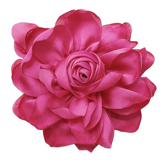 10cm Rose Stoff Blume Zubehör Frauen Vielseitig Corsage Haar Clip Anzug Revers Kleidung Taschen DIY Corsage rose rot