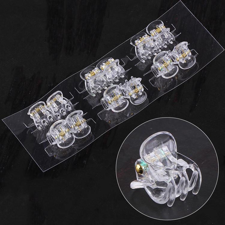 12 Teile/sätze Mode Schwarz Krabben Haar Klaue Kunststoff Haarnadeln Haar Clips Clamp Haar Zubehör Für Geschenk weiß