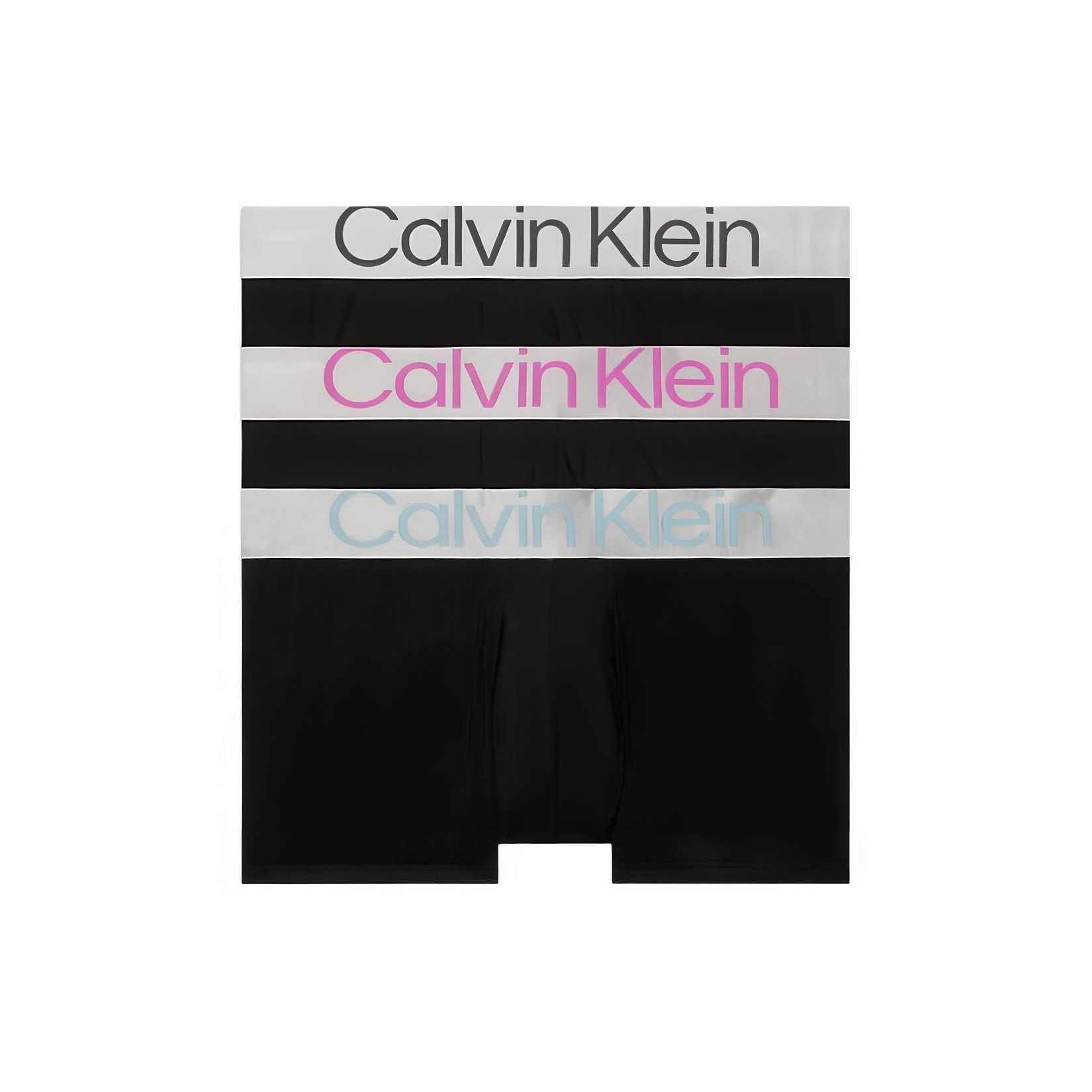 Calvin Klein 3er-Pack Low Rise Slips - Stahl Mikro Herren Unterwäsche 000NB3074A-MHQ S
