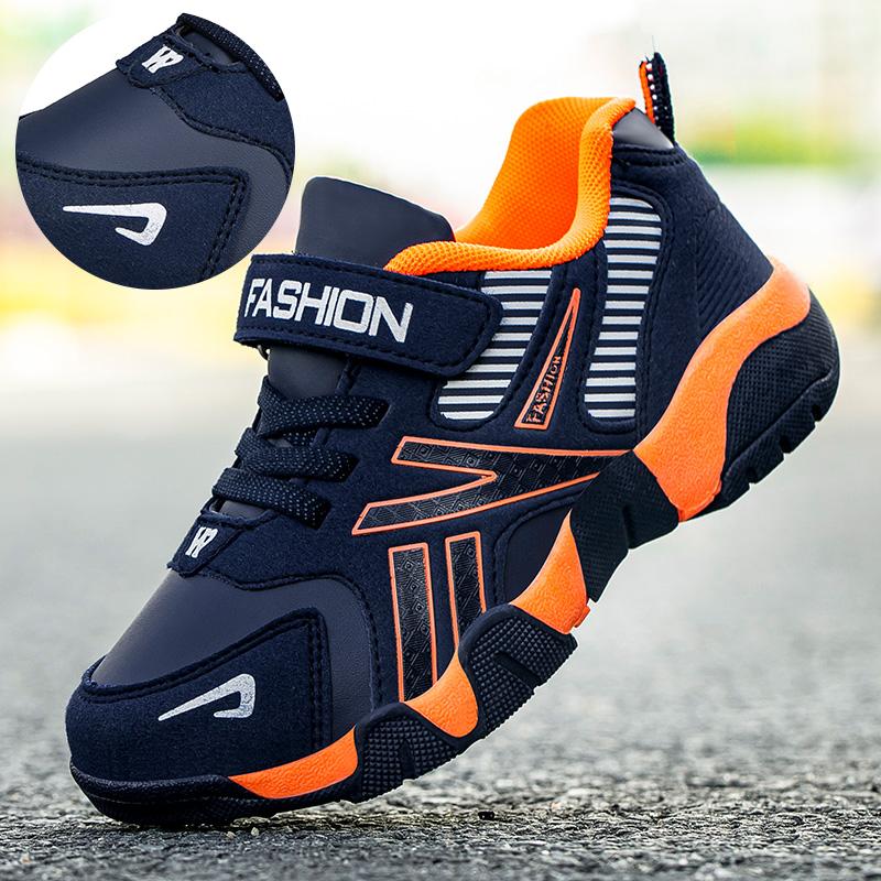 Kinder Jungen Schuhe Schule Sport Mode Kunstleder für Kinder Tennis Freizeit Sneaker Kinder Jungen Laufschuh 36 orange