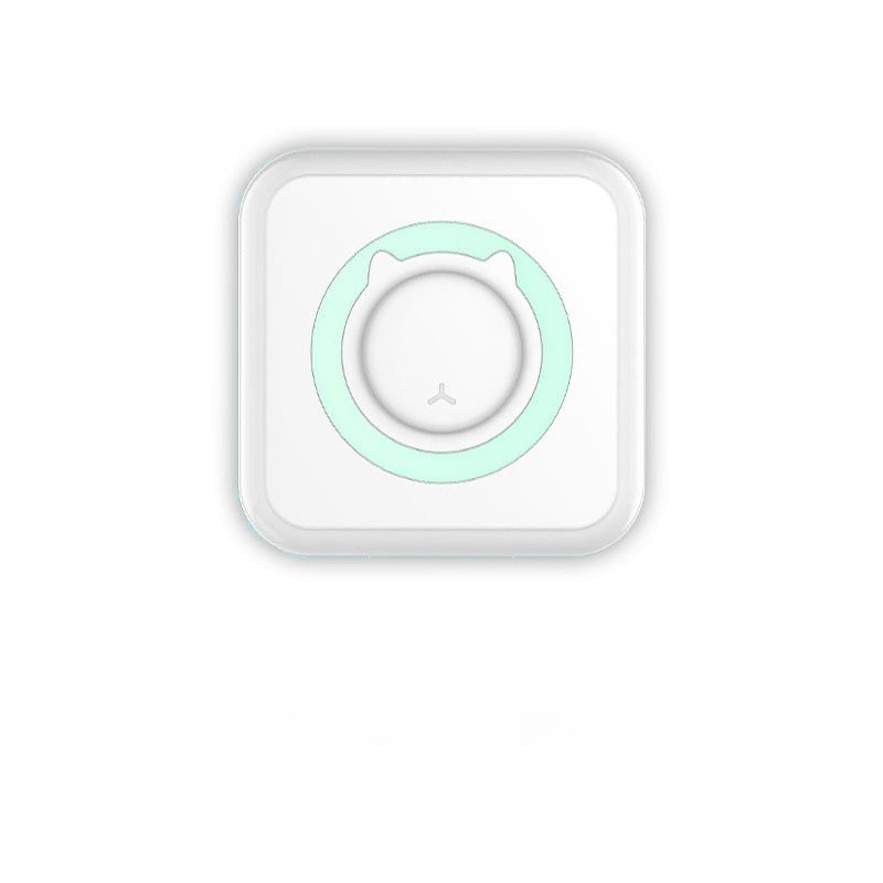 1PC Tragbare Mini Thermo Drucker Tasche Student Mini Fehler Maschine Drucker mit USB Kabel Imprimante grün