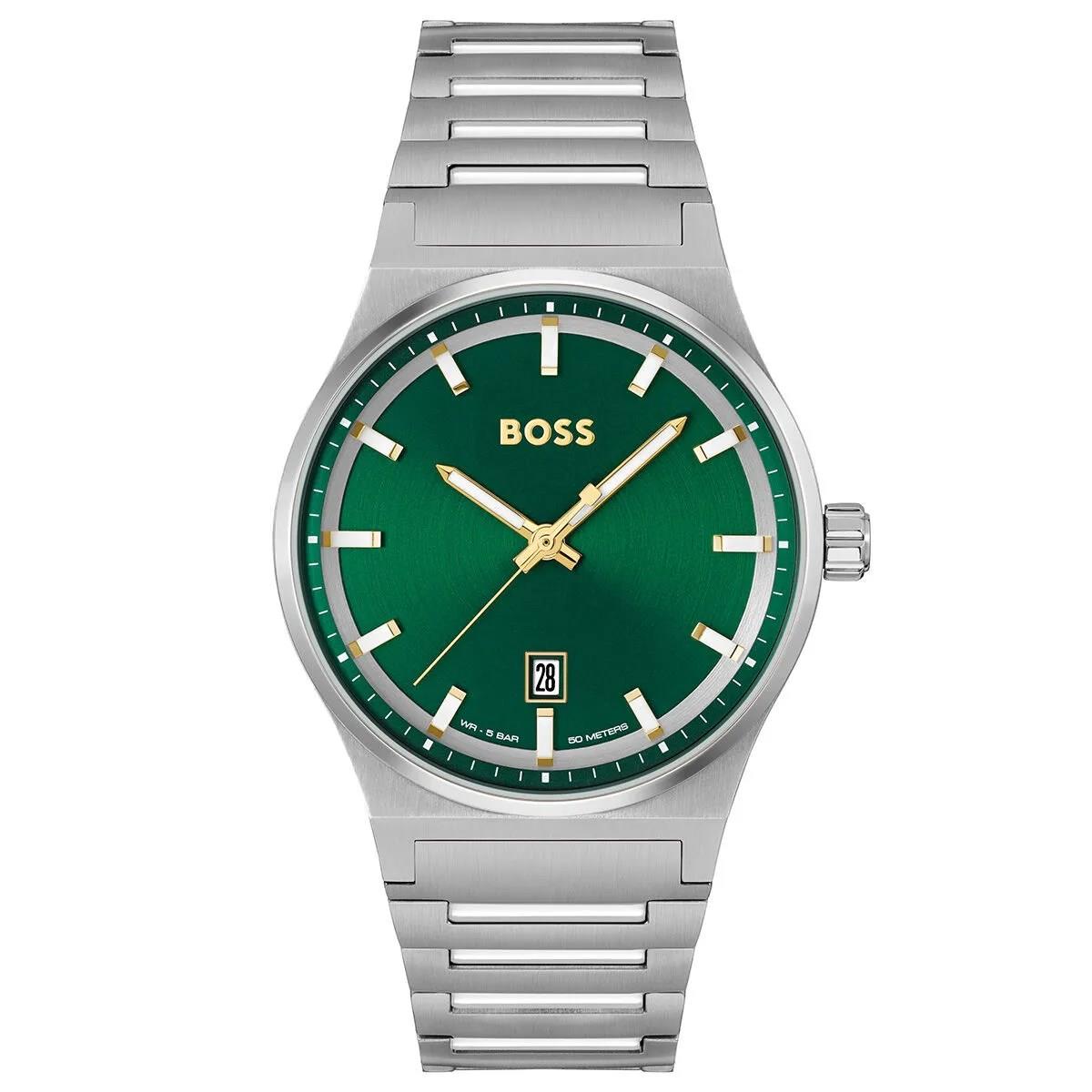 HUGO BOSS 1514079 Herren Luxus Quarz Uhr Edelstahlarmband silber
