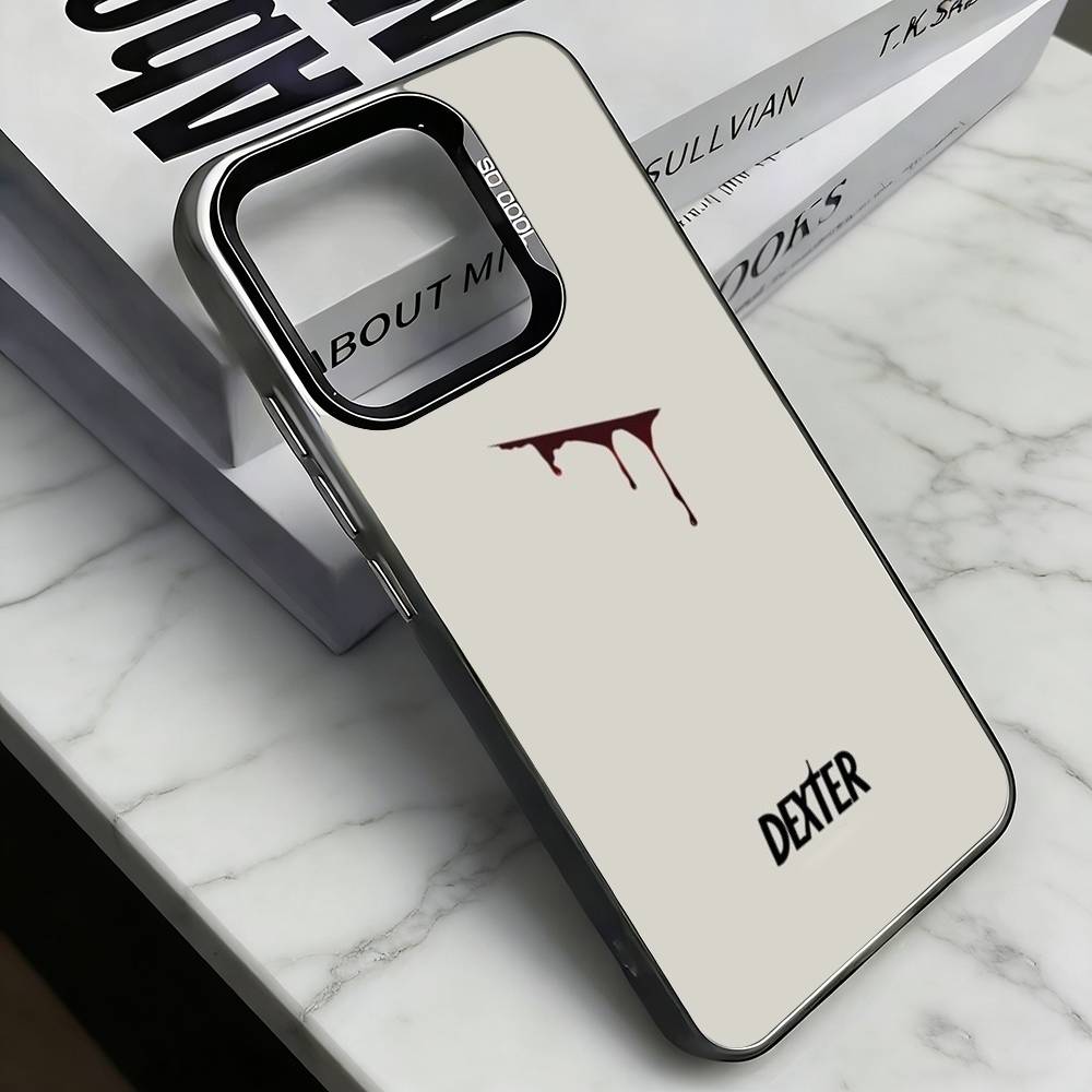 Dexter Morgan Handyhülle Für iPhone 17,16,15,14,13,12,11 Plus,Pro Max,XS,Bunte Silberne Handyhülle Funda Cover iPhone14ProMax