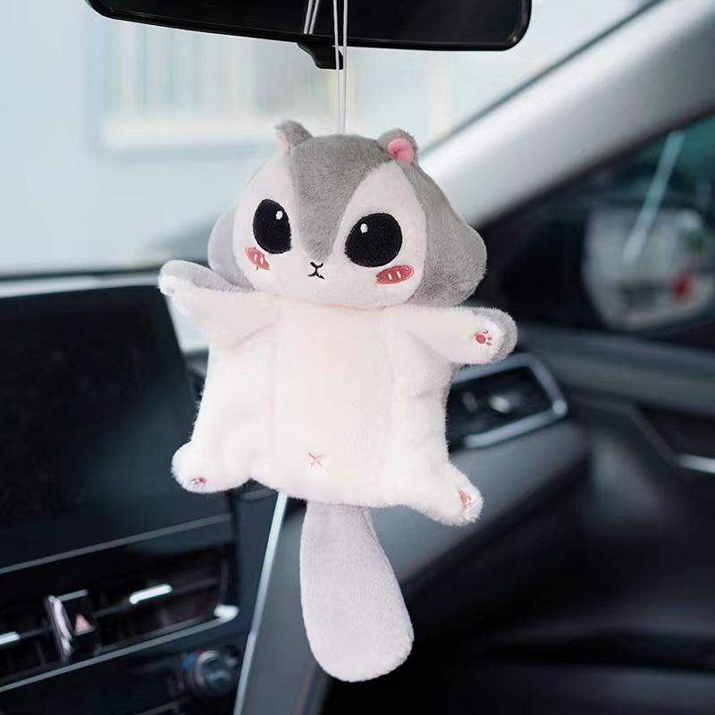 Süßer Kawaii Flughörnchen Plüsch Anhänger Plüschtier Taschenzubehör Schlüsselanhänger Anhänger Tasche Auto Anhänger Geschenk für Kinder