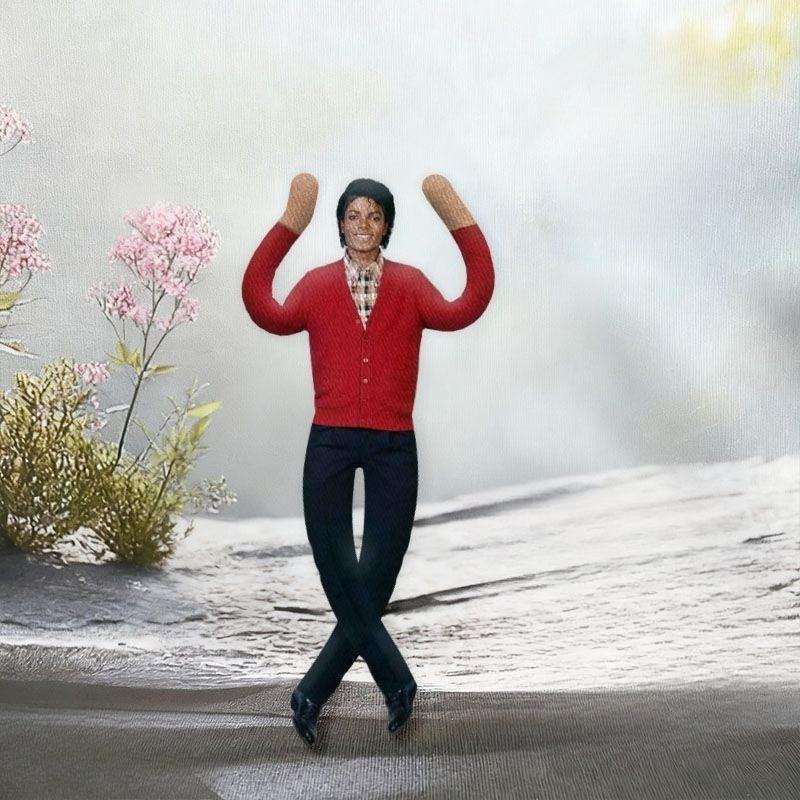 30cm Michael Jackson Plüschpuppen in verschiedenen Stilen mit biegsamem Drahtgestell Abstrakte Stoffpuppe Geeignet für Weihnachtsgeschenke 30CM