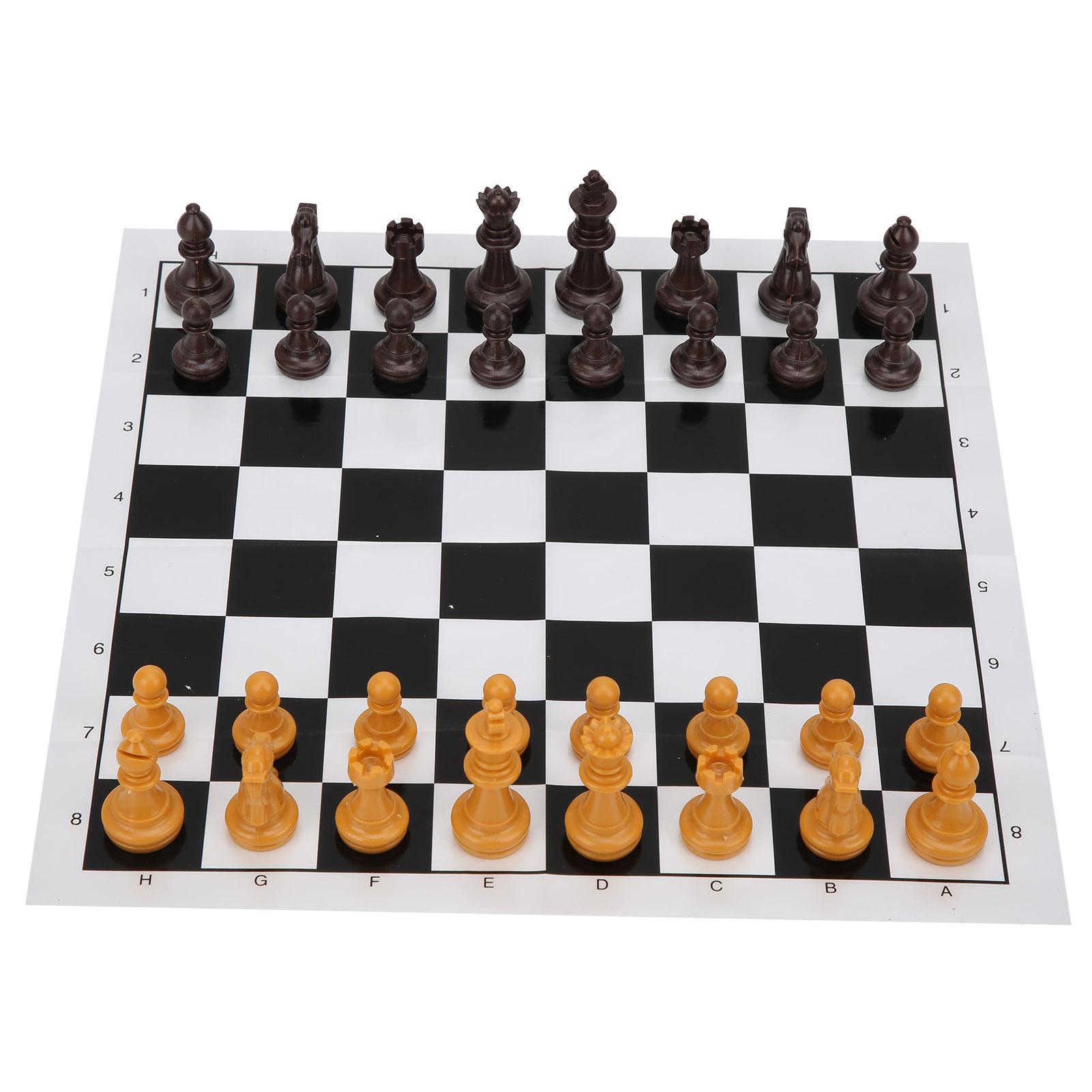 Kunststoff 2 in 1 Internationales Schach Dame Set Tragbare Reisespiele Intelligentes Spielzeug