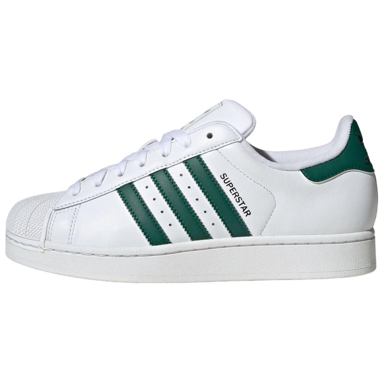 Adidas Superstar 2 Weiß Collegiate Green Unisex Sneaker Cloud-Weiß Core-Schwarz JQ4730 40⅔