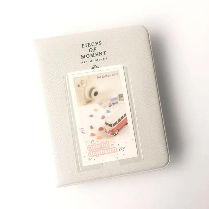 64 Taschen Mini Sofortbild Polaroid Fotoalbum für 3 Zoll Bildhülle Aufbewahrung Polaroid Fuji Instax Mini Film Zuhause Familie Erinnerung beige