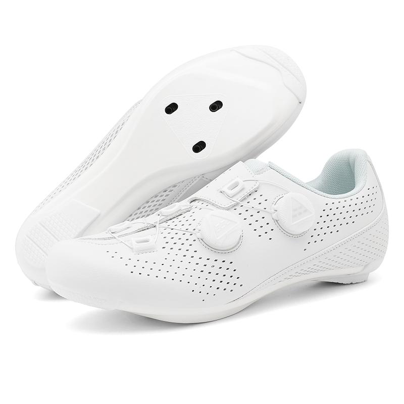 Speed Cycling Sneaker Herren Rennradschuhe Cleat Schuhe Spd Schuhe Radfahren Flat Pedal Schuhe Mann Fahrrad Outdoor Schuhe Weiß 39 white