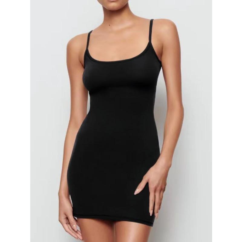 Damen Neckholder Kleid Pfirsich Reines Slim-Fit Kleid Pfirsich Hüftbetont Sexy Kurzes Kleid L schwarz