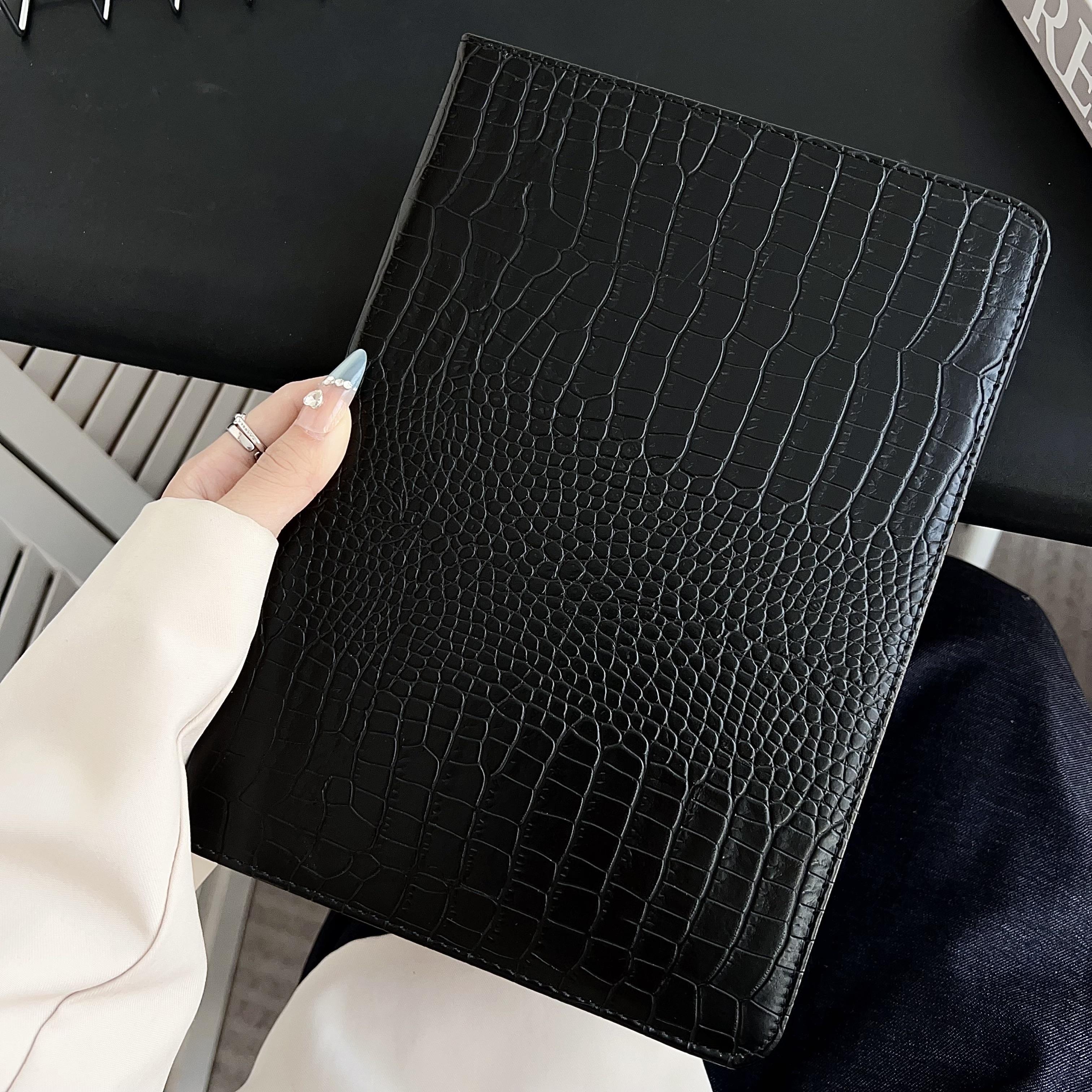 Leder-Tablet-Hülle für iPad Pro 11 /12.9 /13 2018 2020 2021 2022 2025 2024 M5 M4/11 /10.9 /10.2 A16 2025/Air7 M2 Air6 13 Hülle IPad Air 4 10.9in schwarz