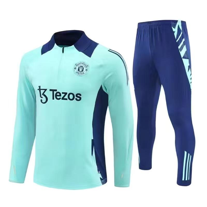 Herbst und Winter Heißes Manchester United Trainings Trikot Arsenal Langarm Halber Reißverschluss Fußball Trikot Kinder Anzug Erwachsenen Anzug M(165-175)cm