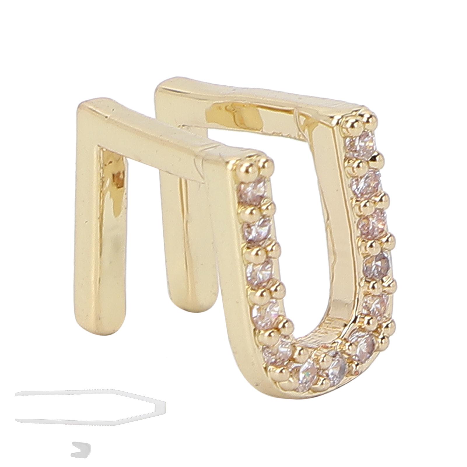 Einzelne Hip-Hop-Zähne Anfangsbuchstaben Zähne Halloween Gebiss Ornamente AccessoiresGold U gold