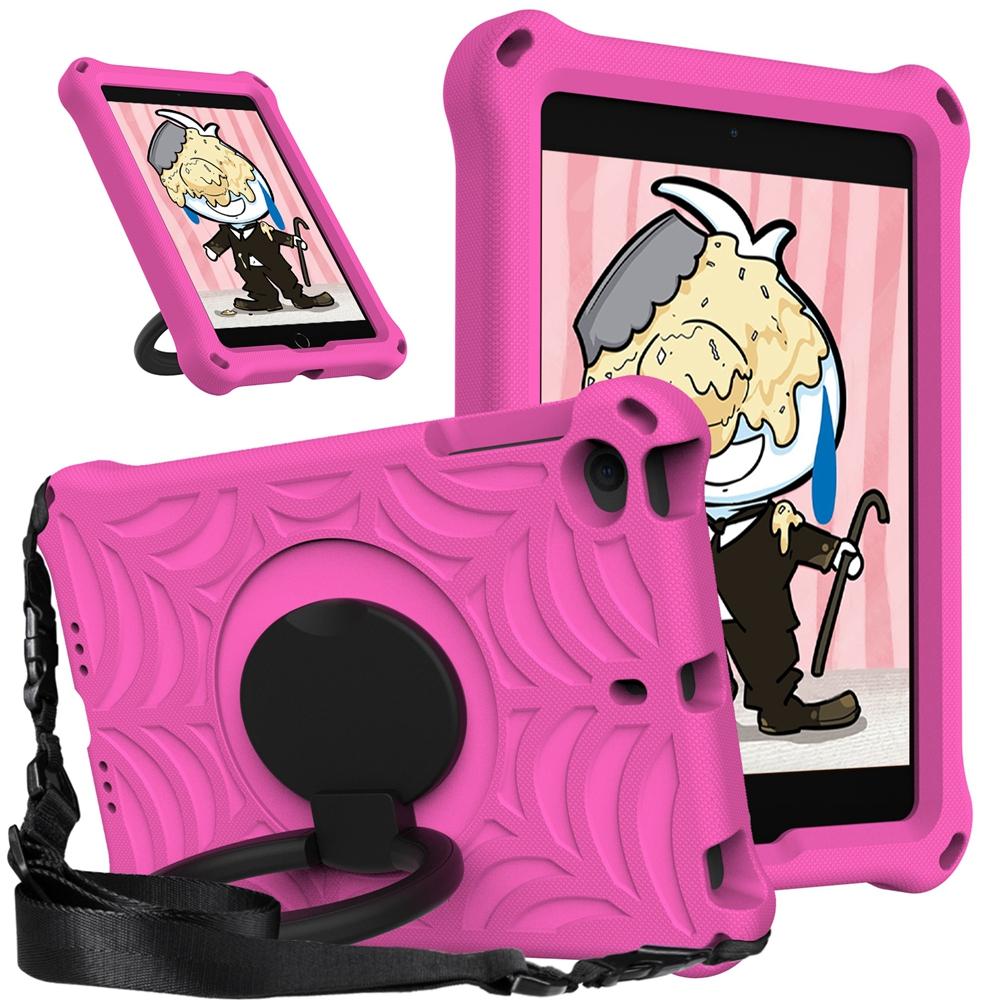 Für Apple iPad mini 5 2019 mini 1 2 3 4 5 mini4 mini5 Hülle EVA Kinder Sicher Zugring Stoßfest Schultergurt Ständer Tablet Hülle For iPad mini 1 2 3 4 5 rose rot