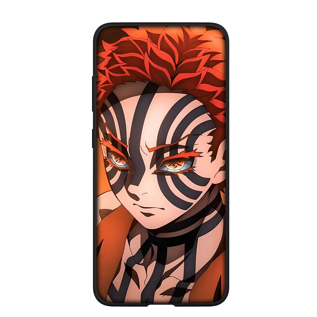 Handyhülle für Samsung Galaxy S24 S23 iPhone 16 15 14 Xiaomi Redmi Note 13 12 11 Plus 10 9 Pro Max X XR OPPO Huawei Akaza Demon Slayer Tanjirou Cover for Huawei P30 Lite ceil