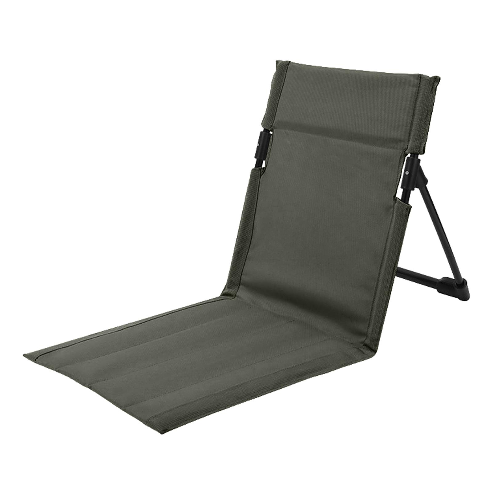 Outdoor Klappbarer Strandstuhl Camping Leichter Einzelstuhl Camping Tragbarer Freizeitstuhl Reisen armee grüne