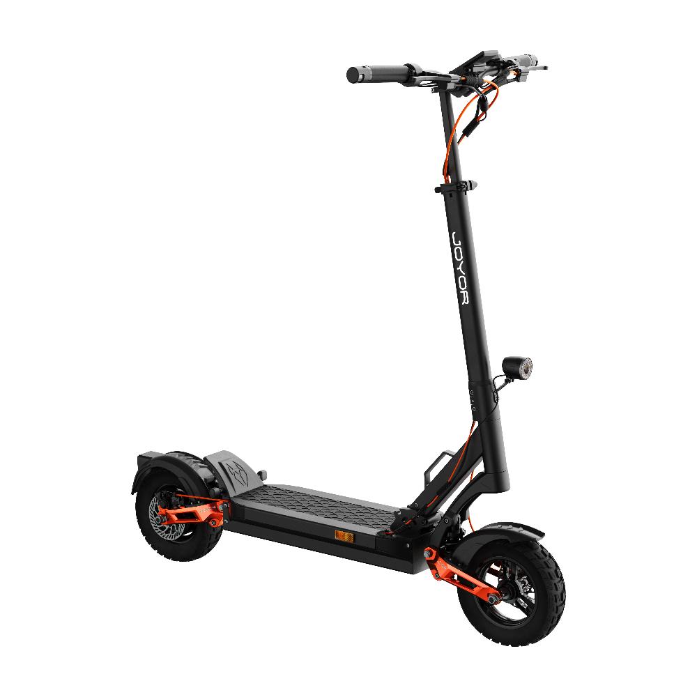 Joyor T6EPro Stadtelektroroller für Pendler mit 48V 26Ah Akku, 500W Motor, Doppelfederung, Scheibenbremsen, 10 Offroad-Reifen, Faltbarer E-Scooter 48V 500W 26Ah schwarz