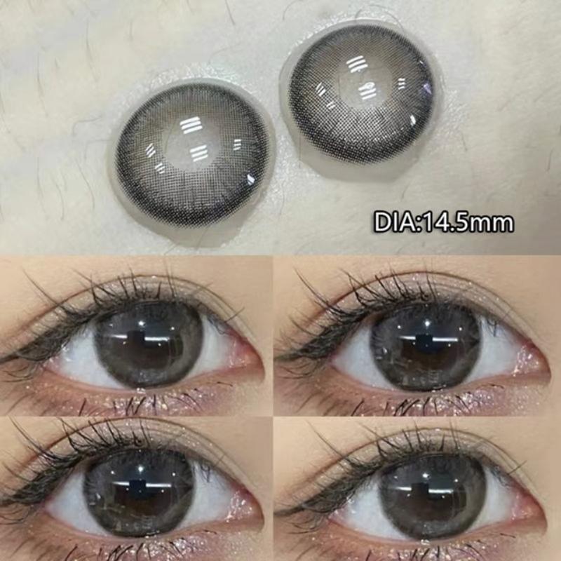 MillCreek 2 Stück/Paar Kontaktlinsen 14,5 MM Myopie Kontakt Kosmetische Kontaktlinsen 0,00~-8,00 0.00 elfenbein