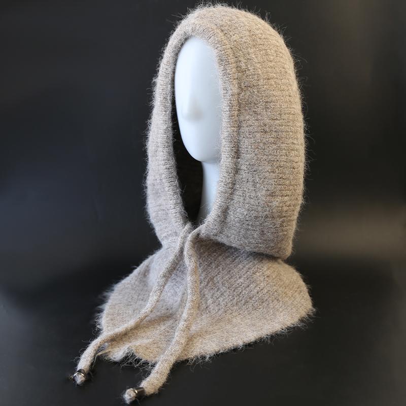 Winter Sturmhaube Schal für Damen Gestrickte Kapuzenmützen Outdoor Warm Slouchy Warme Skimütze Outdoor Ohrenschutz Mützen