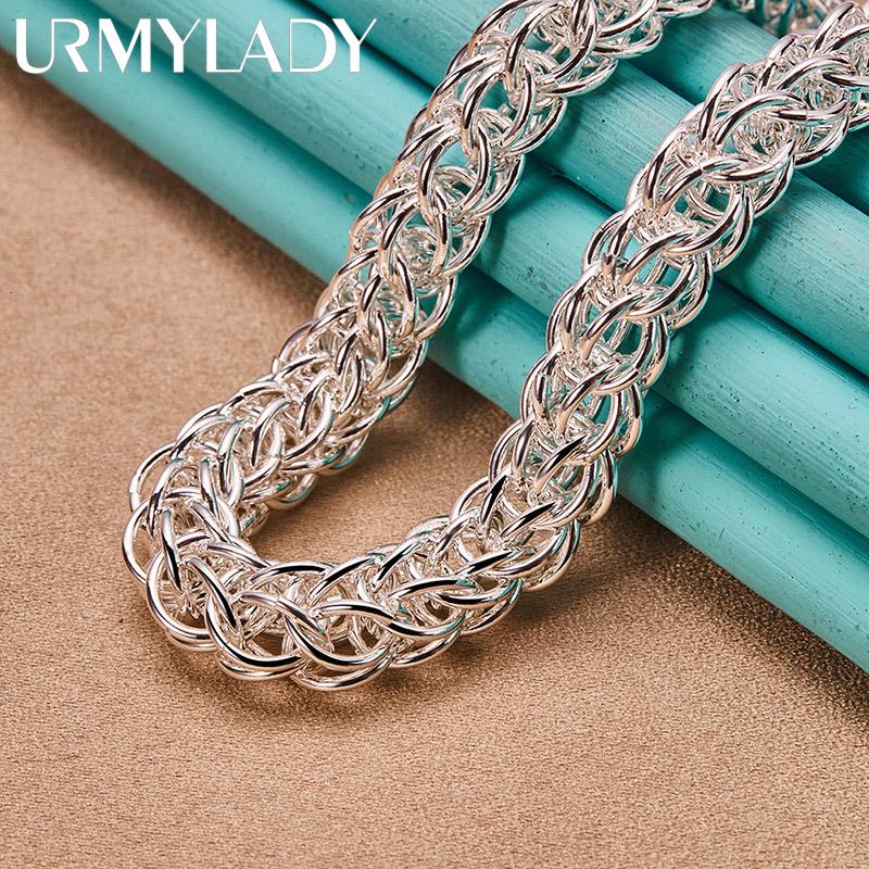 925 Sterling Silber Exquisite Herren Halskette für Damen Modeschmuck