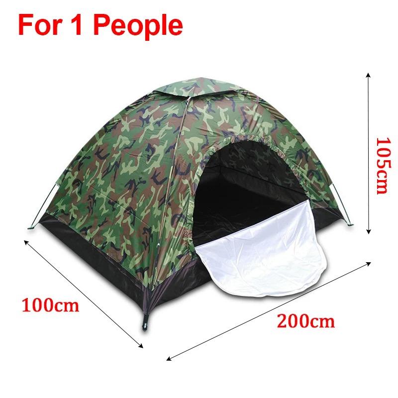 Outdoor-Campingzelt für Feldbett, wasserdichtes Anti-UV-Zelt, tragbares Camouflage-Zelt für den Außenbereich, Ausrüstung zum Angeln, Camping, wasserdichtes UV-Sonnenschutzdach 1 people tent camouflage