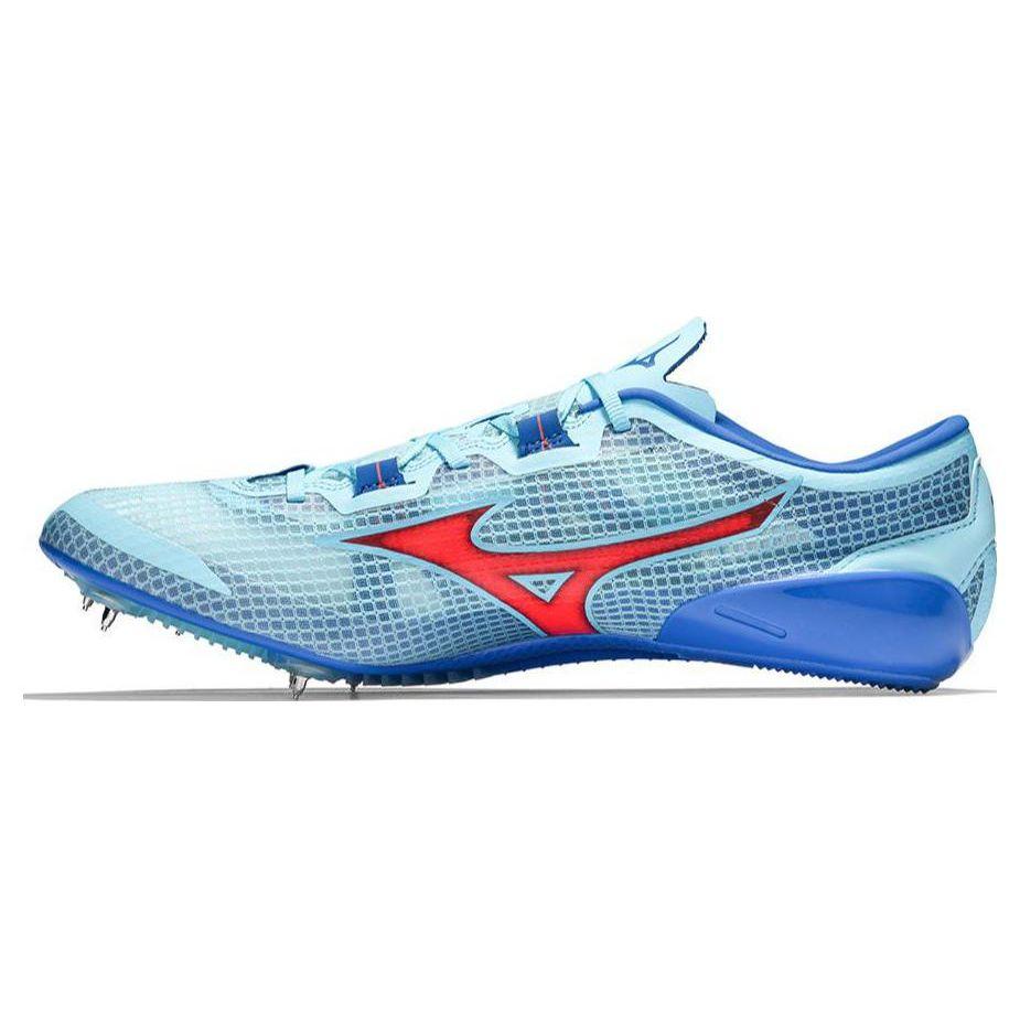 Mizuno Laser X Laser Next 3 Spikes Schuhe Langlebig Atmungsaktiv Low Top Laufschuhe Unisex Sneaker Blau Orange U1GA230301 43