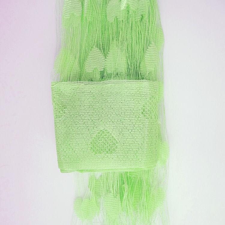 Romantischer Liebes-Linien-Vorhang, Quasten-Türvorhang, süßer Pfirsich-Herz-Vorhang, Trennwand-Hängevorhang (1 Stück) hellgrüne