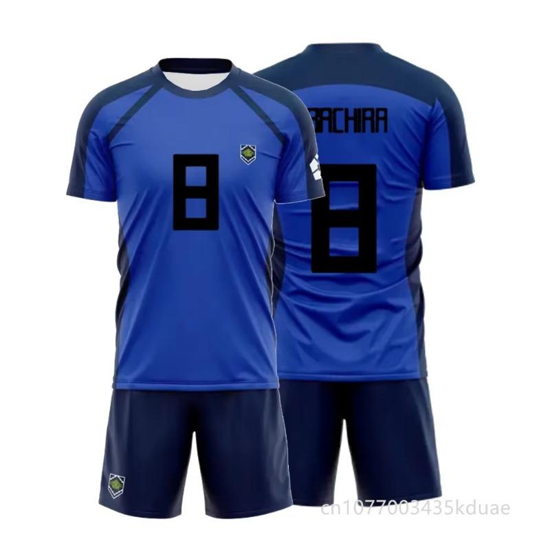 Anime Blue Lock Isagi Yoichi Fußballtrikot T-Shirt Shorts 2-teilige Sets Cosplay Hyoma Chigiri Herren Anzüge Kinder Sportbekleidung XS