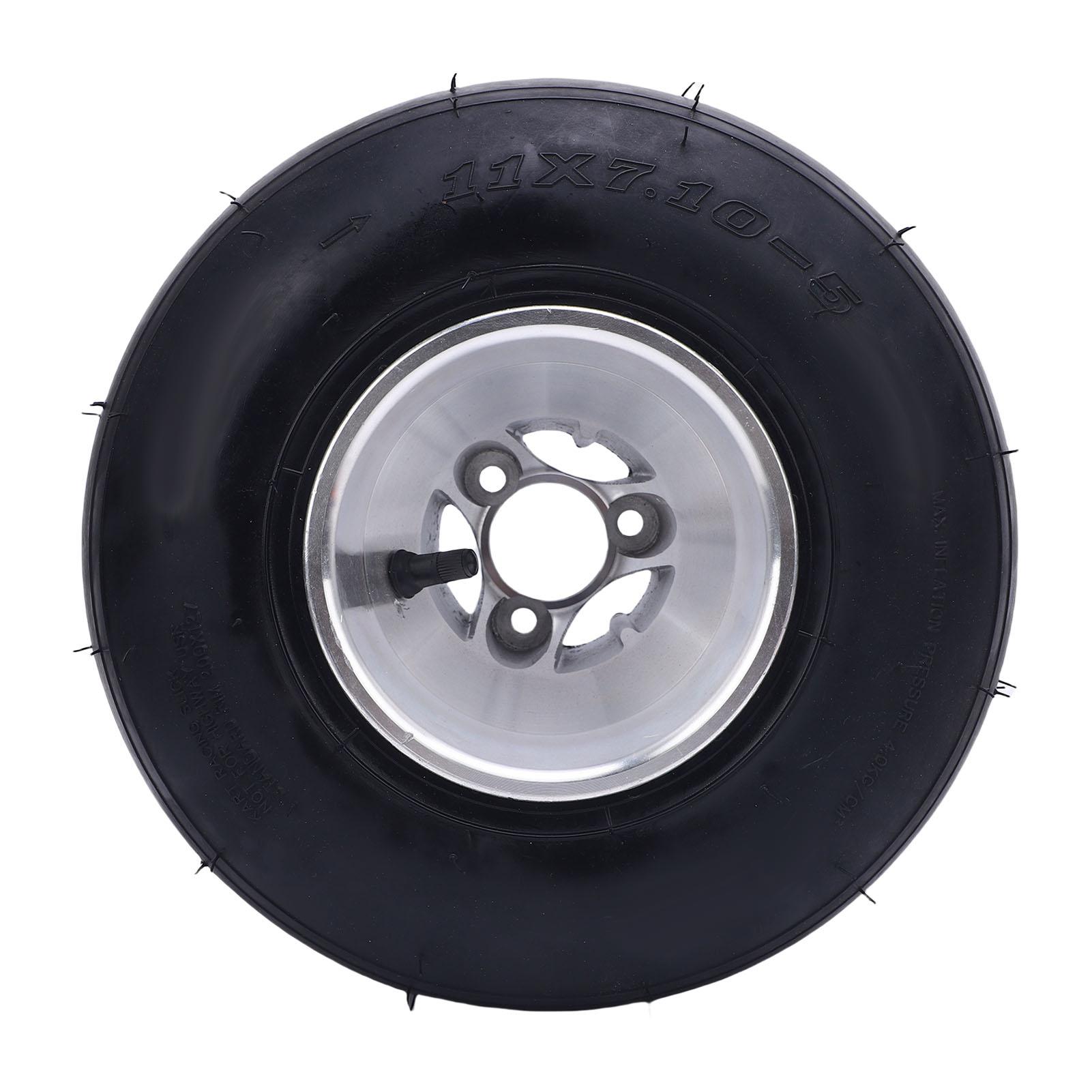 11x7.10 5 Reifen Gummi Aluminiumlegierung 4PR Schlauchlos Hinterrad Felge Reifenmontage für ATV UTV SxS Side By Side Golfwagen gray