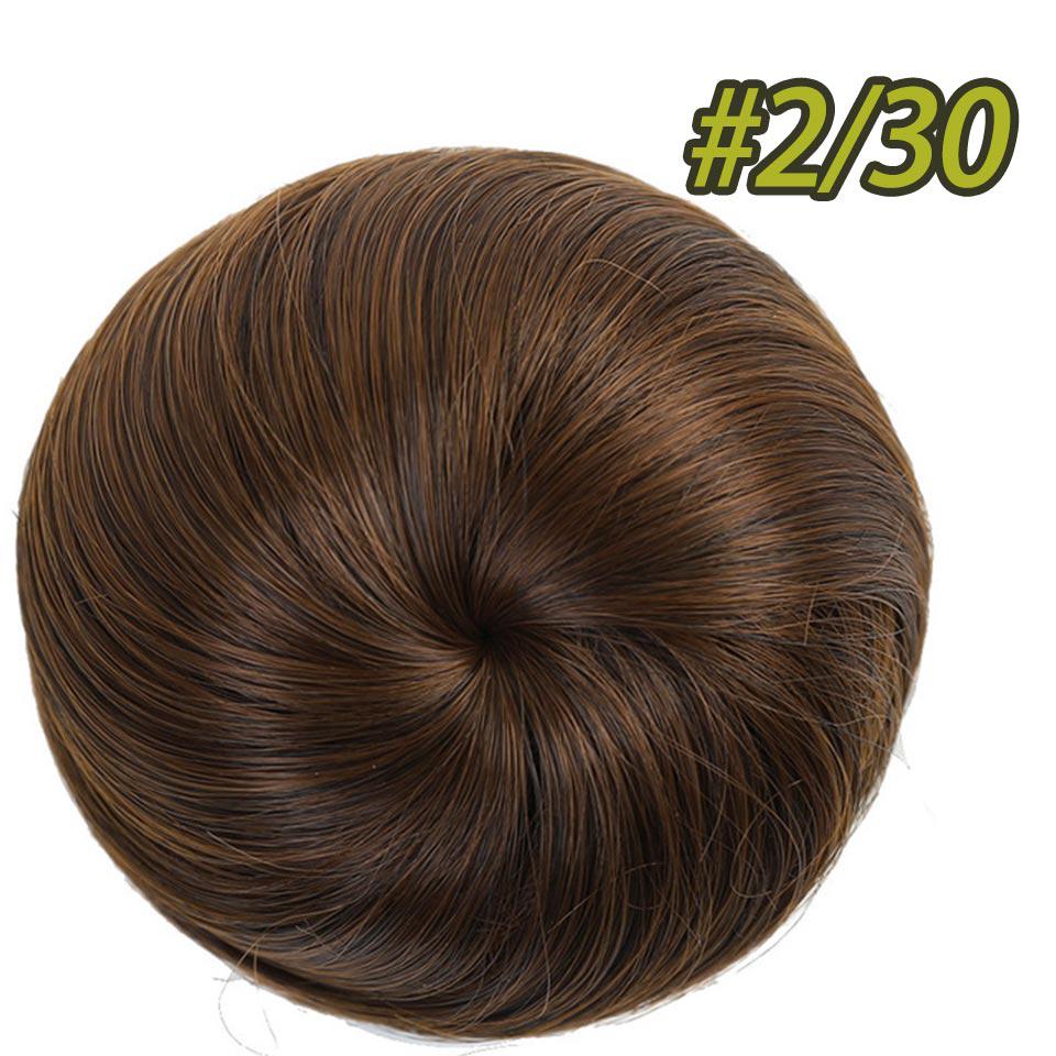 Synthetischer Donut-Roller, elastisches blondes Dutt-Haar, Chignon, synthetischer Donut-Roller, Haarteile, hitzebeständiges Haar