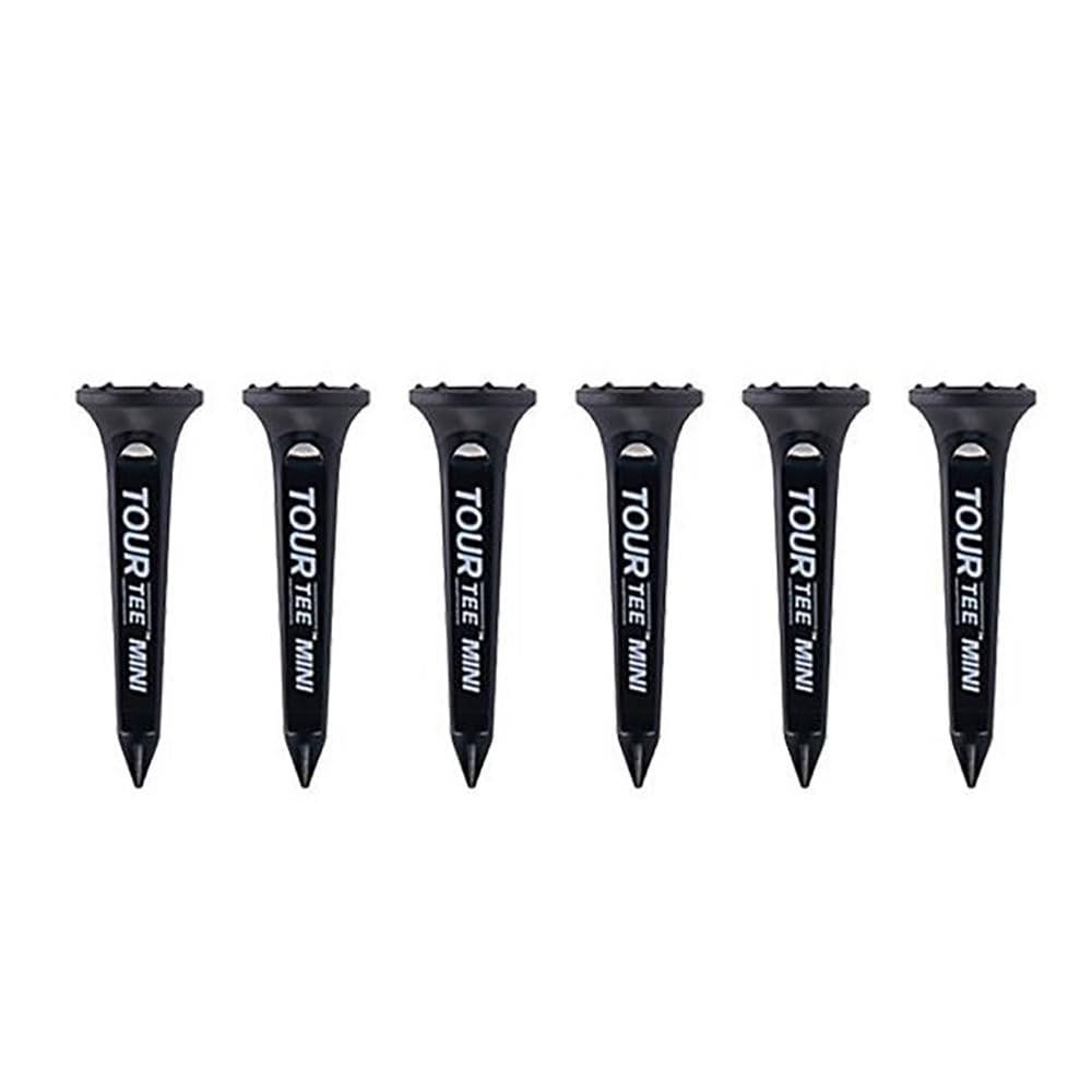 TOUR TEE MINI BLACK SPINE Originalprodukt Tour Tee Mini Black Spine Ohne Stiffcon-Logo Kurzes Tee Schwarz 6 Stück black
