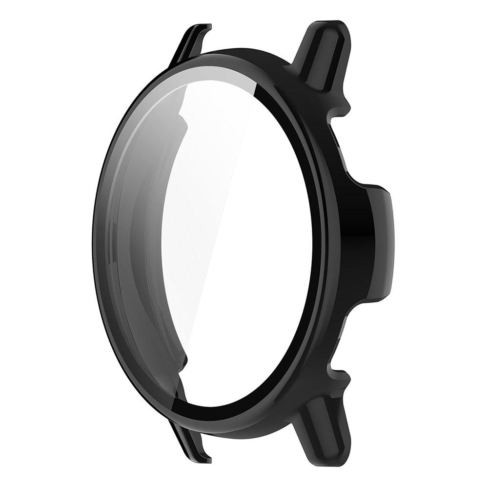 Schutzhülle aus PC + gehärtetem Glas für Garmin Vivoactive 5, GarminActive 5, Vollbild-Schutzhülle, Stoßstangenabdeckung For Garmin Vivoactive 5 schwarz