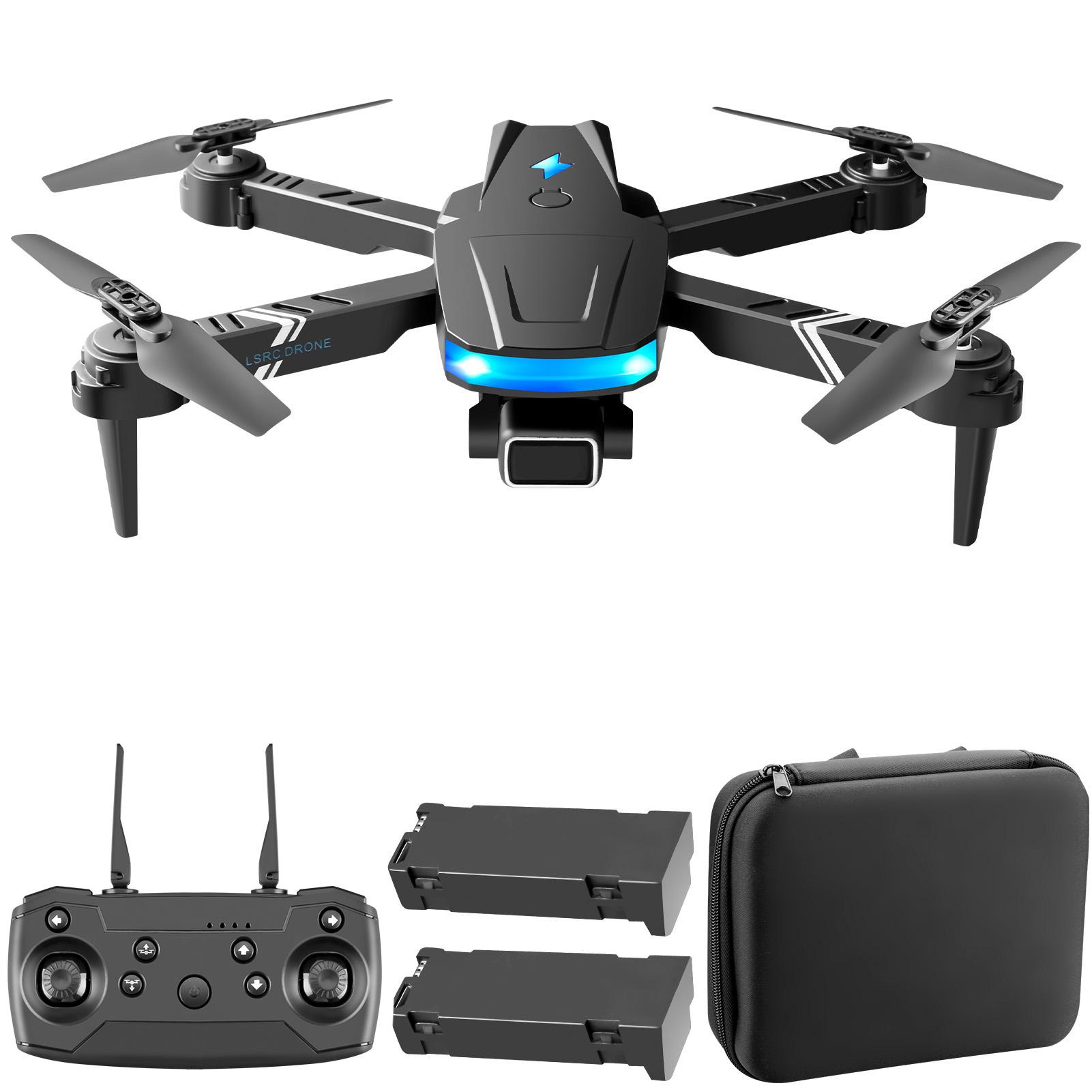 LS-878 RC Drohne mit Kamera 4K Wifi FPV Dual Kamera Drohne Mini Folding Quadcopter Spielzeug für Kinder 2 batteries