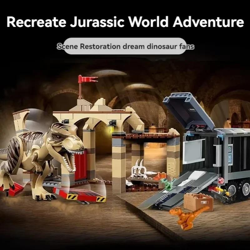 Jurassic Dinosaurier Südlicher Behemoth Drache und Sichel Drache Angriff 76949 Tyrannosaurus Rex Bausteine Kinderspielzeug Geschenk