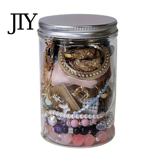Gemischtes Stil Schmuckset Mystery Jar für Damen, Vintage Überraschungsset, Zufällige Ringe Ohrringe Armbänder Halskette Brosche Box mit Halsketten, Ohrringen, 30PCS silber