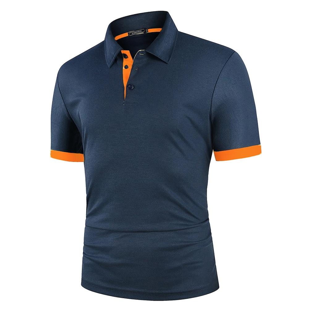 Männer Polo Männer Shirt Kurzarm Polo Shirt Kontrast Farbe Polo Neue Kleidung Sommer Streetwear Casual Mode Männer tops L